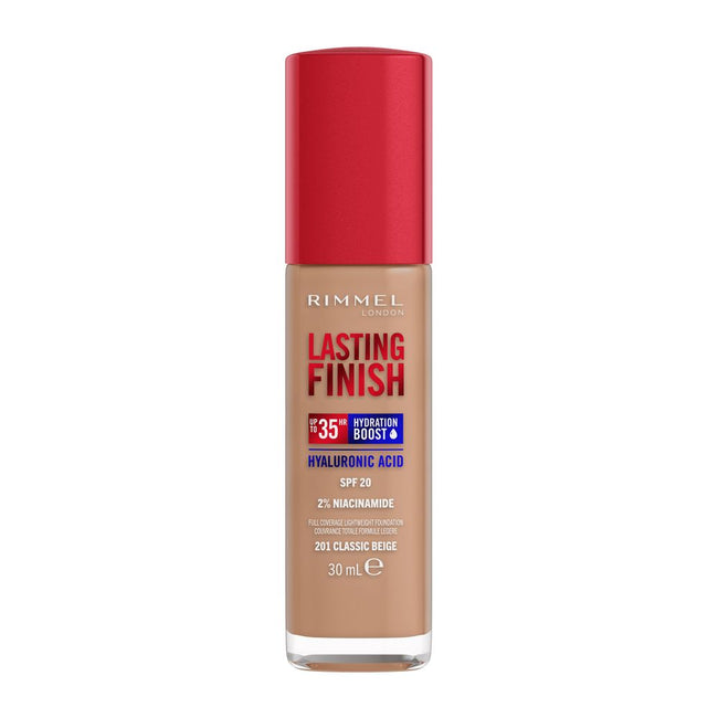 Rimmel Lasting Finish 35H silnie nawilżający i długotrwale kryjący podkład do twarzy z filtrem SPF20