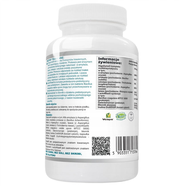 WISH Pharmaceutical Enzymy Trawienne suplement diety 90 kapsułek