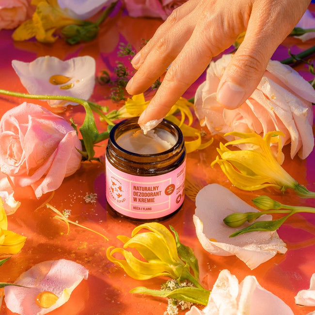 Mydlarnia Cztery Szpaki Róża i Ylang naturalny dezodorant w kremie 60ml