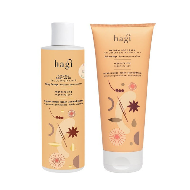 Hagi Korzenna Pomarańcza zestaw balsam do ciała 200ml + żel do mycia ciała 300ml