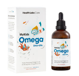 HealthLabs MyKids Omega kwasy omega 3 w kroplach dla dzieci suplement diety 100ml