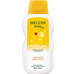 Weleda Baby bezzapachowy olejek do ciała dla niemowląt i dzieci z nagietkiem lekarskim 200ml