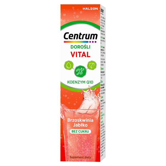 Centrum Vital Dorośli suplement diety brzoskwiniowo-jabłkowy 20 tabletek musujących