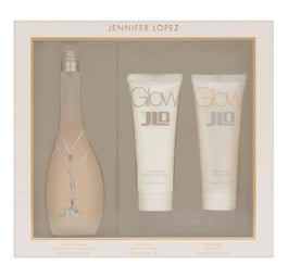 Jennifer Lopez Glow zestaw woda toaletowa spray 100ml + balsam do ciała 75ml + żel pod prysznic 75ml