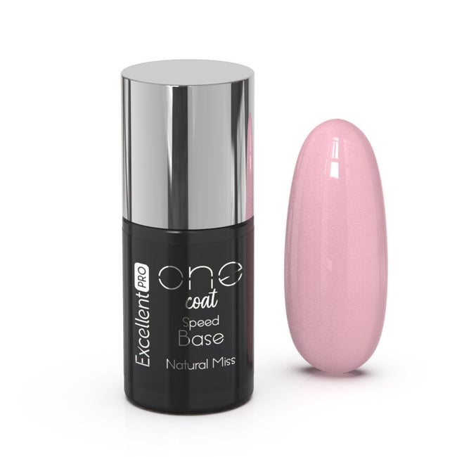 Excellent PRO One Coat Speed Base kryjąca baza hybrydowa Natural Miss 7g