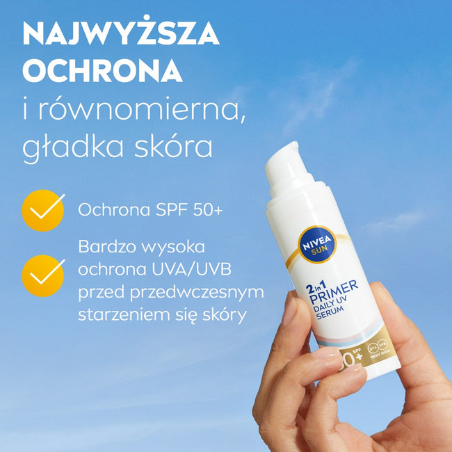 Nivea Sun Primer Daily UV serum 2w1 SPF50+ 30ml