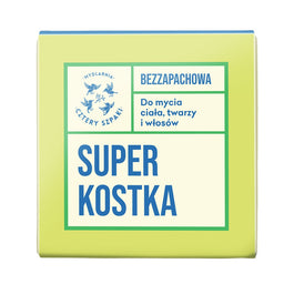 Mydlarnia Cztery Szpaki Superkostka myjąca do ciała twarzy i włosów 75g