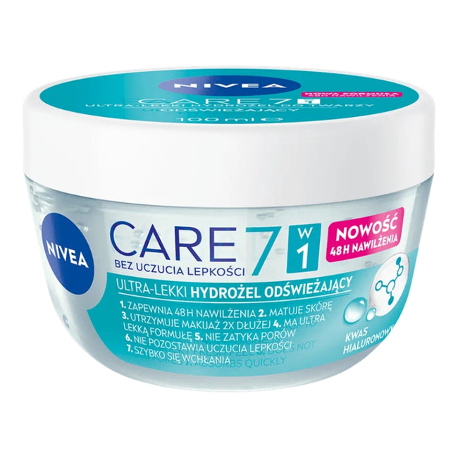 Nivea Care 7w1 ultra-lekki hydrożel odświeżający do twarzy 100ml