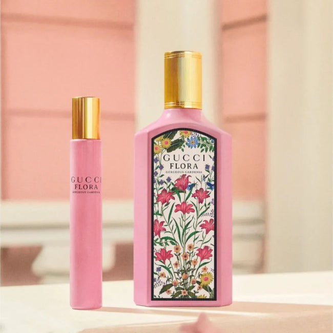 Gucci Flora Gorgeous Gardenia zestaw woda perfumowana spray 100ml + woda perfumowana 10ml