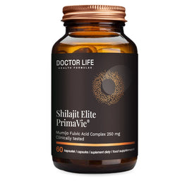 Doctor Life Shilajit Elite PrimaVie suplement diety wspierający płodność i zdrowie skóry 60 kapsułek