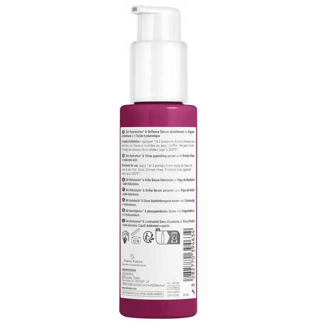 Klorane 24H Hydration & Shine Serum nawilżające serum do włosów z opuncją figową 100ml