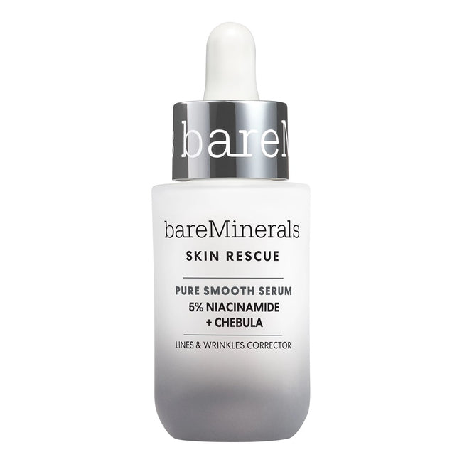 bareMinerals Skin Rescue Pure Smooth Serum wygładzające serum z 5% niacynamidem i chebulą 30ml