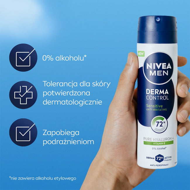 Nivea Men Derma Control Sensitive antyperspirant spray 150ml
