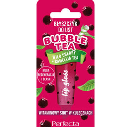 Perfecta Bubble Tea błyszczyk do ust Wild Cherry + Camellia Tea 10g