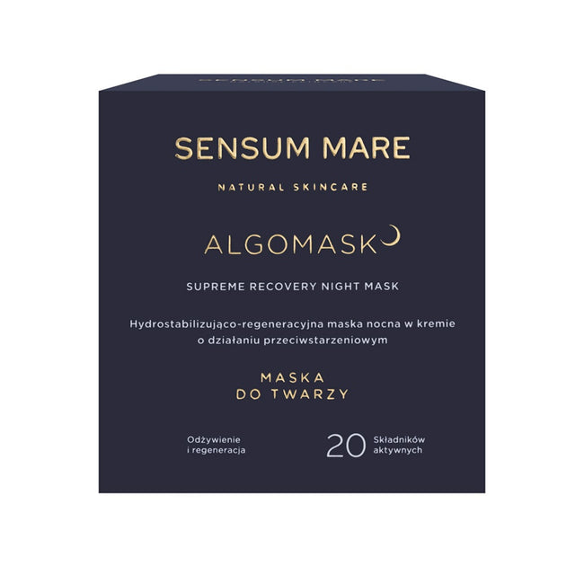Sensum Mare Algomask hydrostabilizująco regeneracyjna maska nocna w kremie 50ml