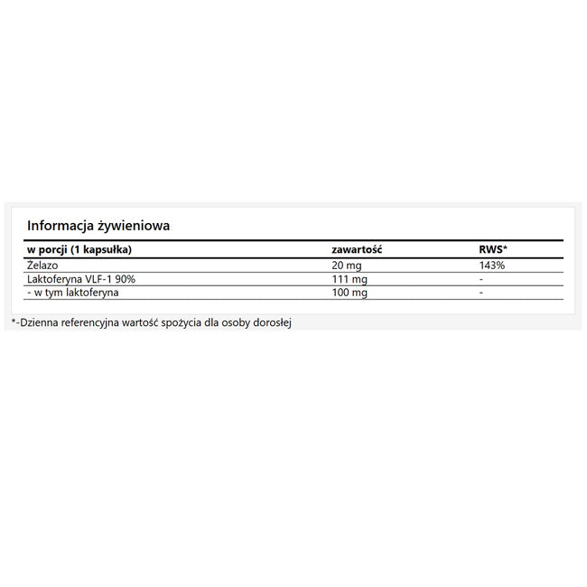 Noctua Noctaferr suplement diety 30 kapsułek