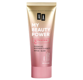 AA My Beauty Power rozświetlający podkład 02 Nude 30ml