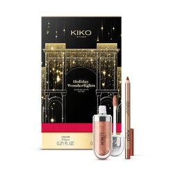 KIKO Milano Holiday Wonderlights Gloss Me Up Lips Gift Set zestaw upominkowy do makijażu ust 02 Stylish Hazelnut