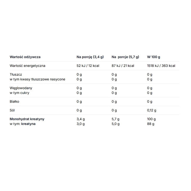 Olimp Sport Nutrition Creatine Monohydrate Powder suplement diety w proszku 550g