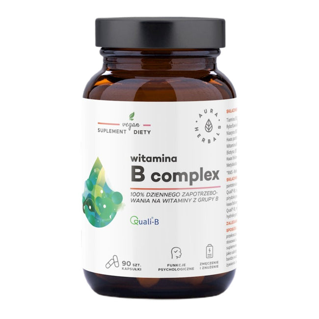 Aura Herbals Witamina B Complex suplement diety 90 kapsułek