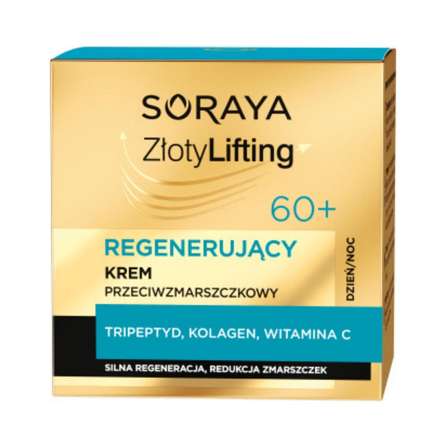 Soraya Złoty Lifting regenerujący krem przeciwzmarszczkowy 60+ 50ml