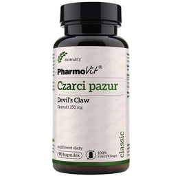 Pharmovit Czarci pazur 250 mg suplement diety 90 kapsułek