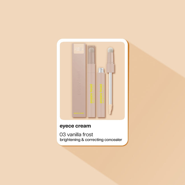 Poppy Head Eyece Cream rozświetlająco-korygujący korektor pod oczy 1szt.