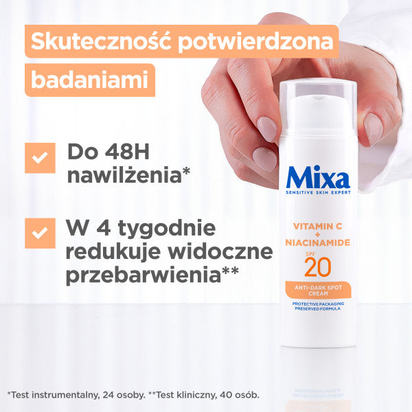 MIXA Lab krem do twarzy przeciw przebarwieniom Witamina C + Niacynamid 50ml