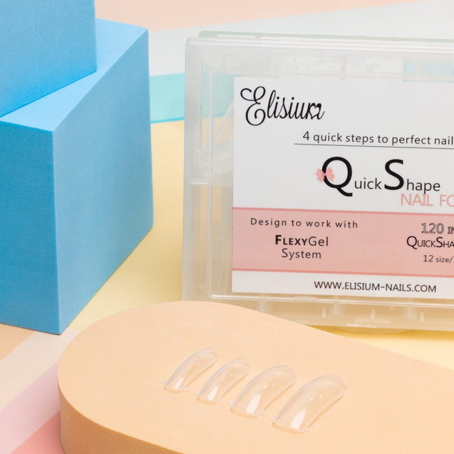 Elisium Quick Shape Nail Form formy do przedłużania paznokci Type1 120 szt.