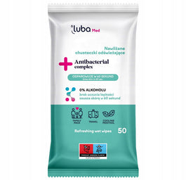 Luba Med Antibacterial Complex nawilżane chusteczki odświeżające z kompleksem antybakteryjnym 50szt