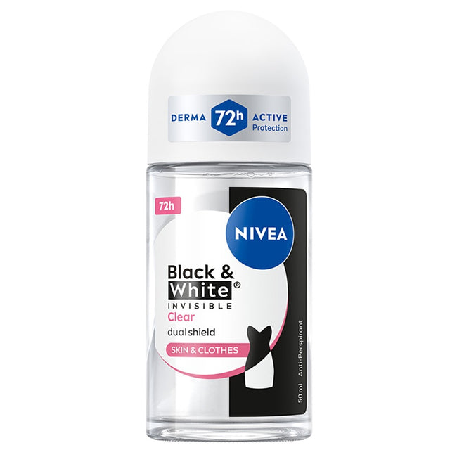 Nivea Black & White Invisible Clear antyperspirant w kulce 50ml