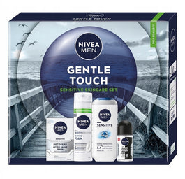 Nivea Men Gentle Touch zestaw pianka do golenia 200ml + balsam po goleniu 100ml + żel pod prysznic 3w1 250ml + antyperspirant roll-on 50ml
