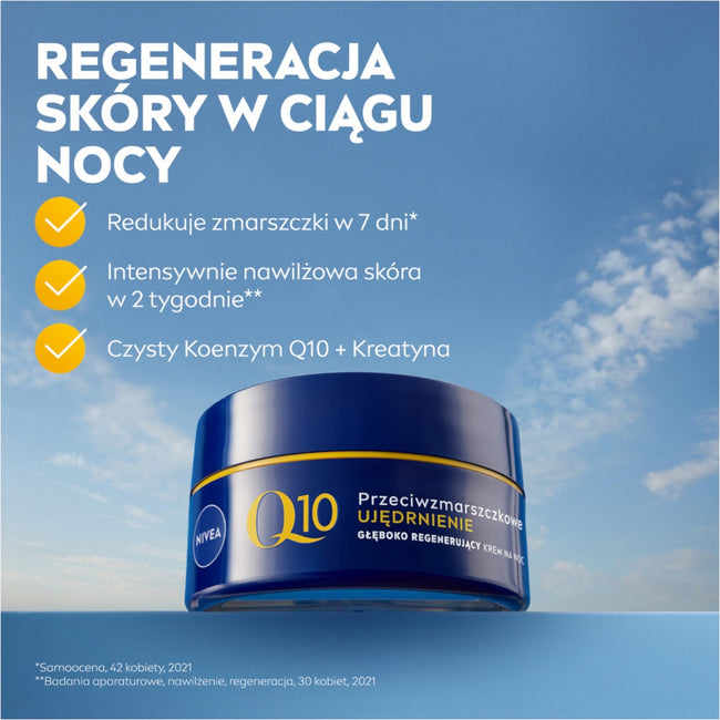 Nivea Q10 Ujędrnienie zestaw przeciwzmarszczkowy krem na dzień i krem na noc 2x50ml