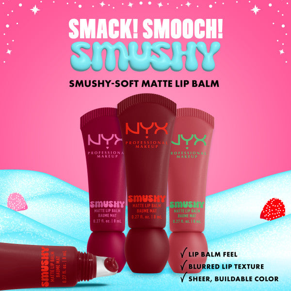 NYX Professional MakeUp Holiday Smushy Kit zestaw balsamów do ust 3x8ml