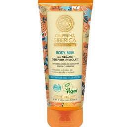 Natura Siberica Oblepikha Professional odżywczo-nawadniające mleczko do ciała na bazie hydrolatu z rokitnika 200ml