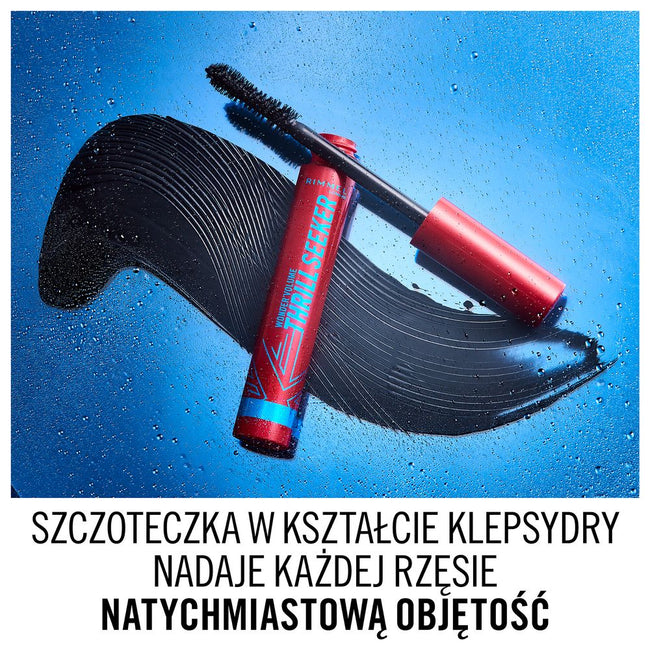 Rimmel Wonder Volume Thrill Seeker wodoodporny i zwiększający objętość tusz do rzęs 003 Waterproof Black 8ml