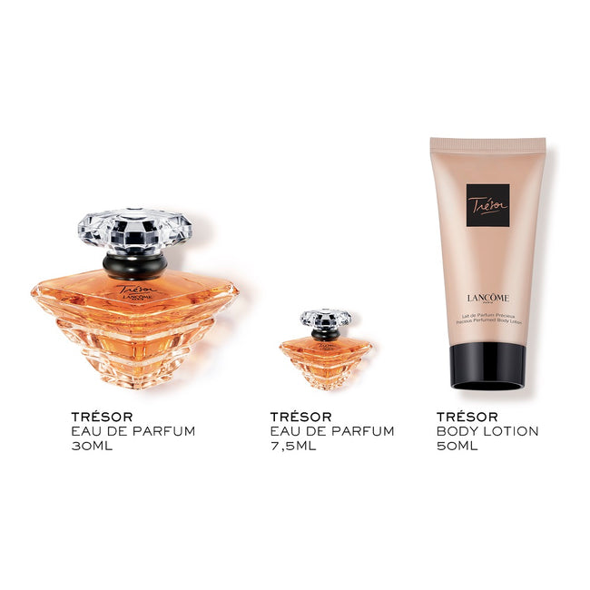 Lancome Tresor zestaw woda perfumowana spray 30ml + balsam do ciała 50ml + woda perfumowana 7.5ml