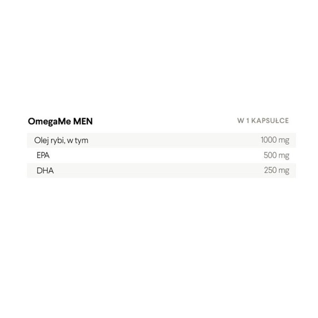 HealthLabs OmegaMe Men suplement diety 120 kapsułek