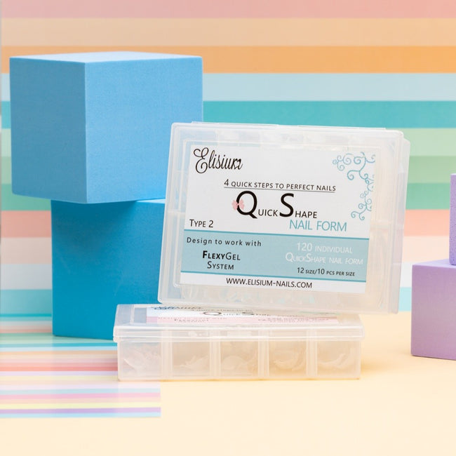 Elisium Quick Shape Nail Form formy do przedłużania paznokci Type2 120 szt.