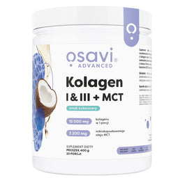 Osavi Kolagen I & III + MCT suplement diety w proszku Kokos 400g