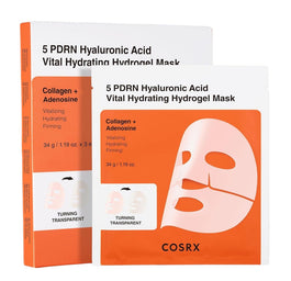COSRX 5 PDRN Hyaluronic Acid Vital Hydrating Hydrogel Mask hydrożelowa maseczka w płachcie z kwasem hialuronowym 3szt.