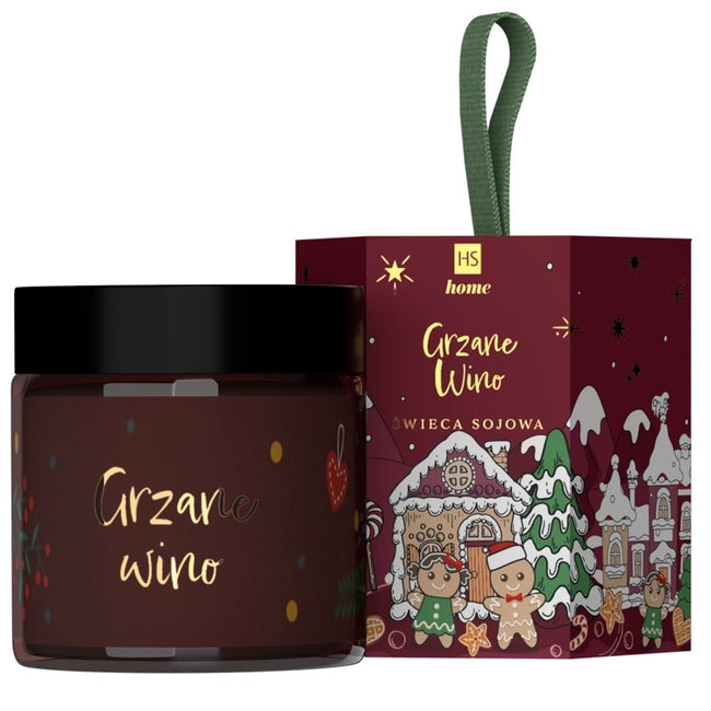 HiSkin Świeca sojowa Grzane Wino 100g