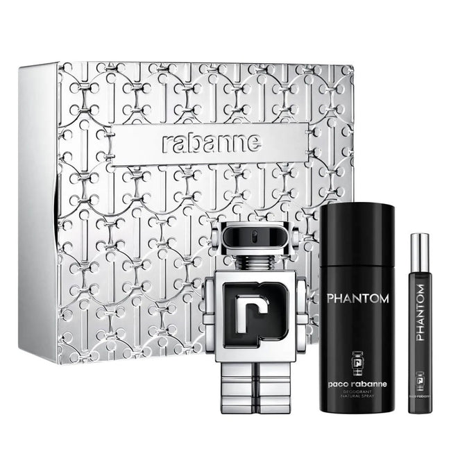 Paco Rabanne Phantom zestaw woda toaletowa spray 100ml + dezodorant spray 150ml + woda toaletowa 10ml