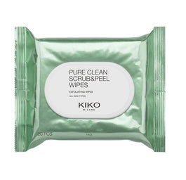 KIKO Milano Pure Clean Scrub&Peel Wipes złuszczające i odświeżające chusteczki do twarzy 2w1 20szt