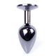 MyLove Butt Plug Collection Jewellery Dark Silver metalowy korek analny Red