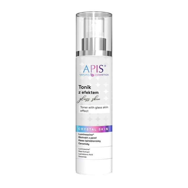 APIS Crystal Skin tonik rozświetlający z efektem glass skin 150ml