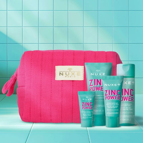 Nuxe My Blemish Control Routine zestaw żel oczyszczający 30ml + tonik oczyszczający 50ml + krem matujący 15ml + serum przeciw niedoskonałościom 5ml