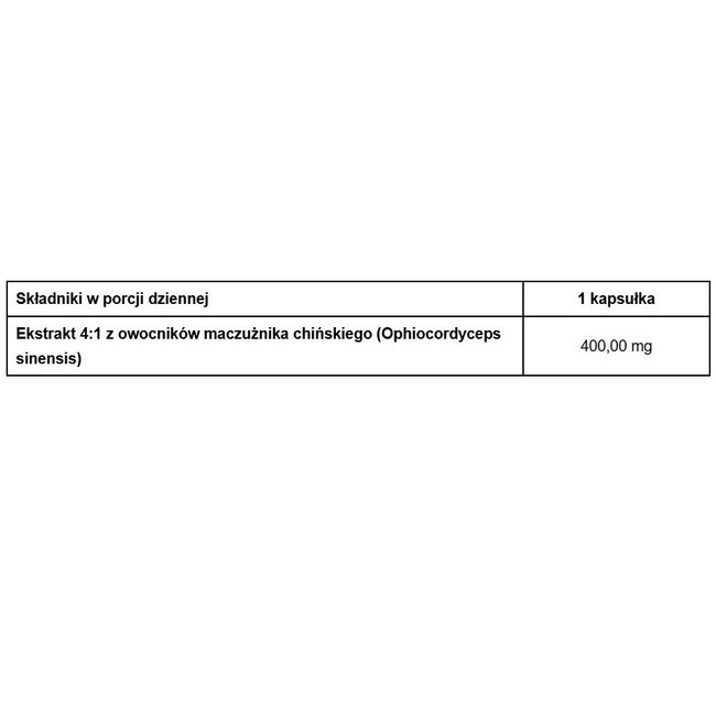 Pharmovit Kordyceps 400mg suplement diety 90 kapsułek