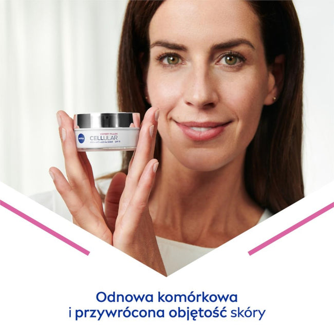 Nivea Cellular Expert Filler zestaw krem anti-age na dzień 50ml + serum wypełniające 30ml