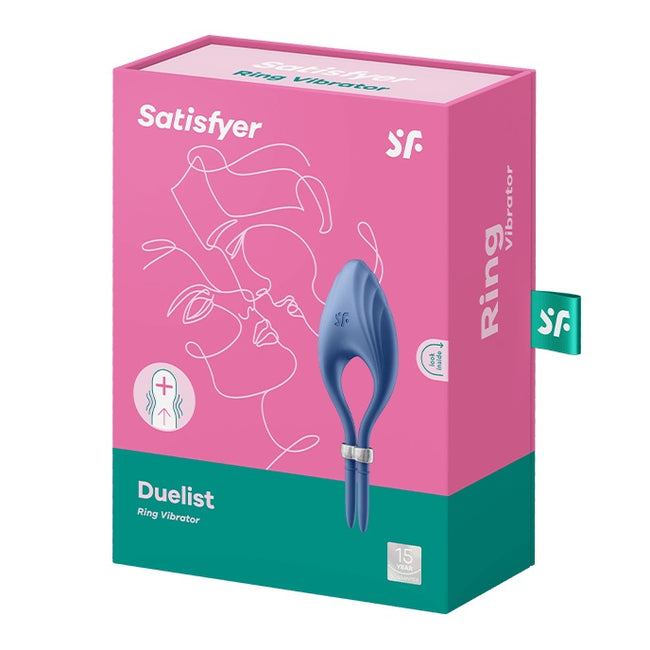 Satisfyer Duelist pierścień wibrujący na penisa Blue